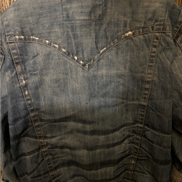 True Religion Blue Denim Jacket - Picture 3 of 5